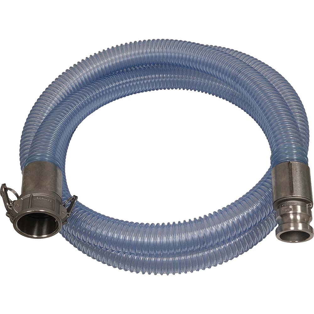 Kuriyama of America Food & Beverage Hose: 2" ID, 2.48" OD, 20' Long - WE200-20CESS