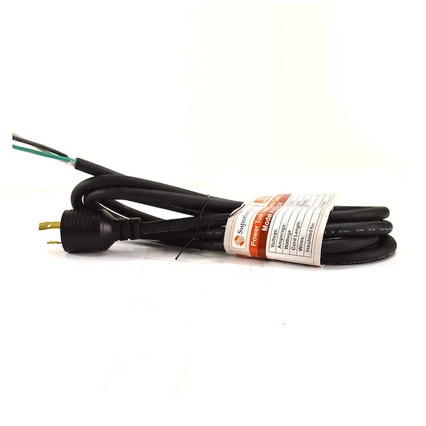 Superior Electric SJO Locking Extension Cord, 12 AWG, Outdoor, Black, Rubber, 9 ft - EC123T
