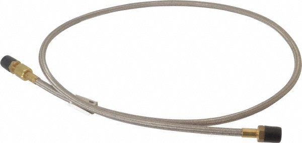 Made in USA 48" OAL, 3/16" ID, 3,000 Max psi, Flexible Metal Hose Assembly - 03319613