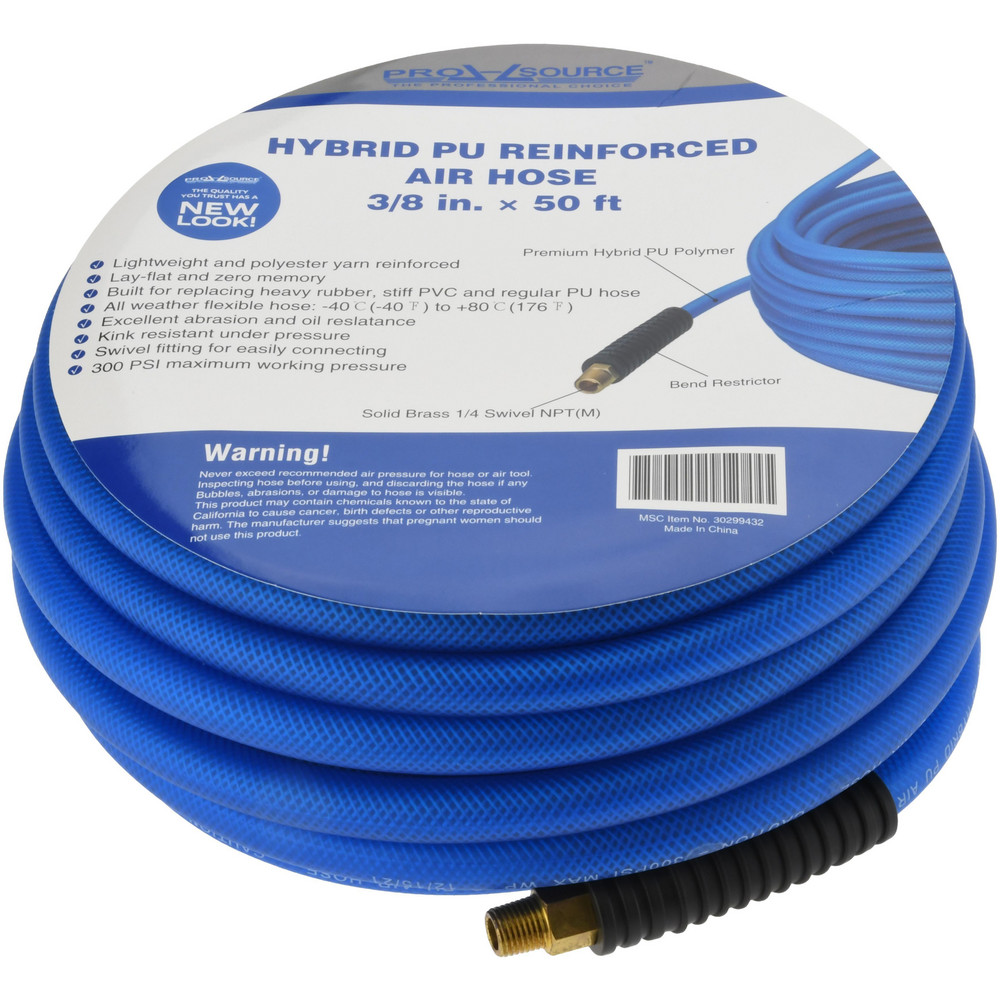 Coilhose Pneumatics Lead-In Whip Hose: 3/8" ID, 1-1/2' - FP06184BS