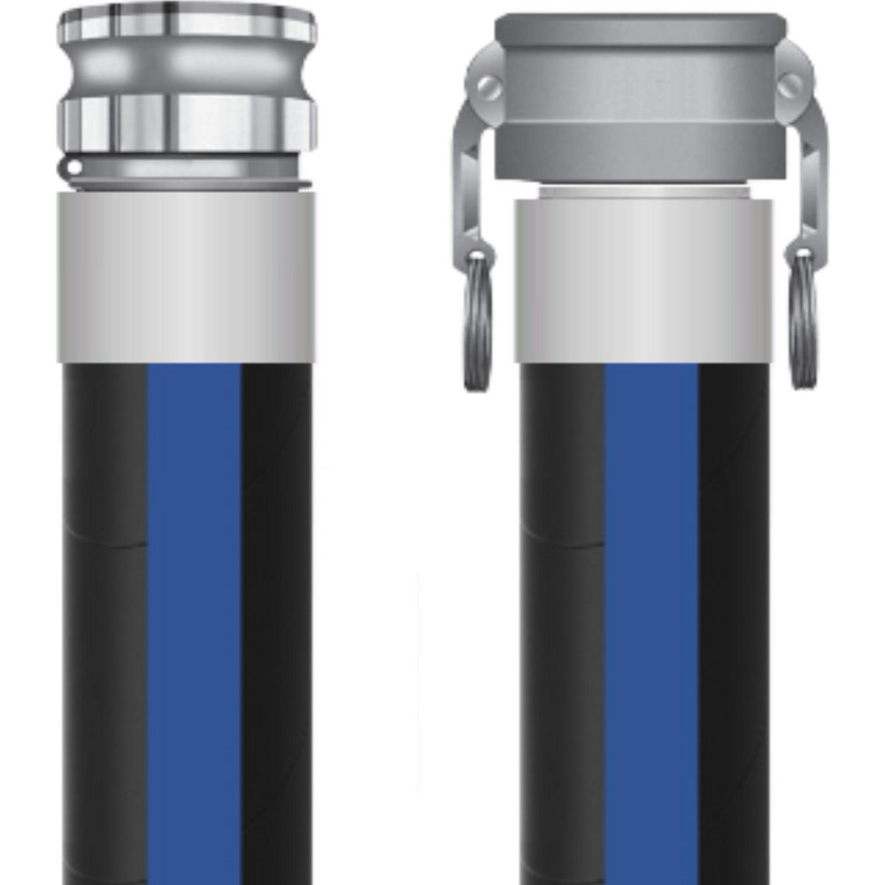 RubberWorx Water Suction & Discharge Hose: 2" ID, 2.39" OD, 50' Long - WDPVCBL20X50PLA