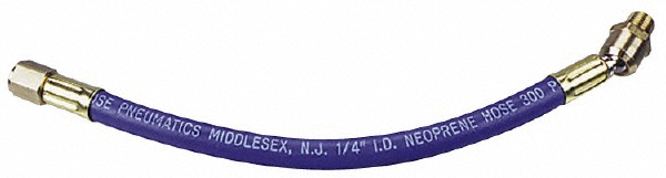 Coilhose Pneumatics Lead-In Whip Hose: 3/8" ID, 1' - RP06124BS
