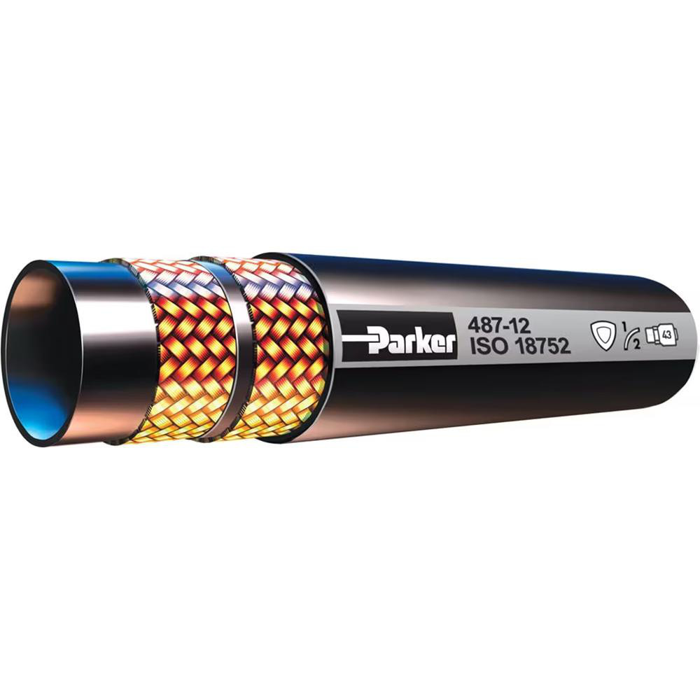 Parker 5/8" ID x 0.94" OD, 4,000 Working psi Hydraulic Hose - 487TC-10