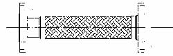 Made in USA 24" OAL, 4" ID, 210 Max psi, Flexible Metal Hose Assembly - 48423420