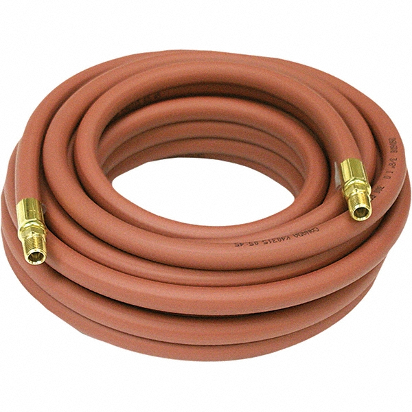 Reelcraft Low Pressure Air & Water Hose: 3/8" ID, 39/64" OD, 70' - S601017-70