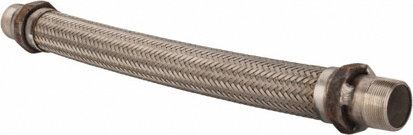 Made in USA 24" OAL, 1-1/2" ID, 410 Max psi, Flexible Metal Hose Assembly - 48423206