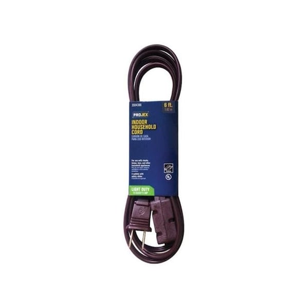 Upgrade SPT-2 Extension Cord, 16 AWG, Indoor, 16/2, 6 ft - UP147801