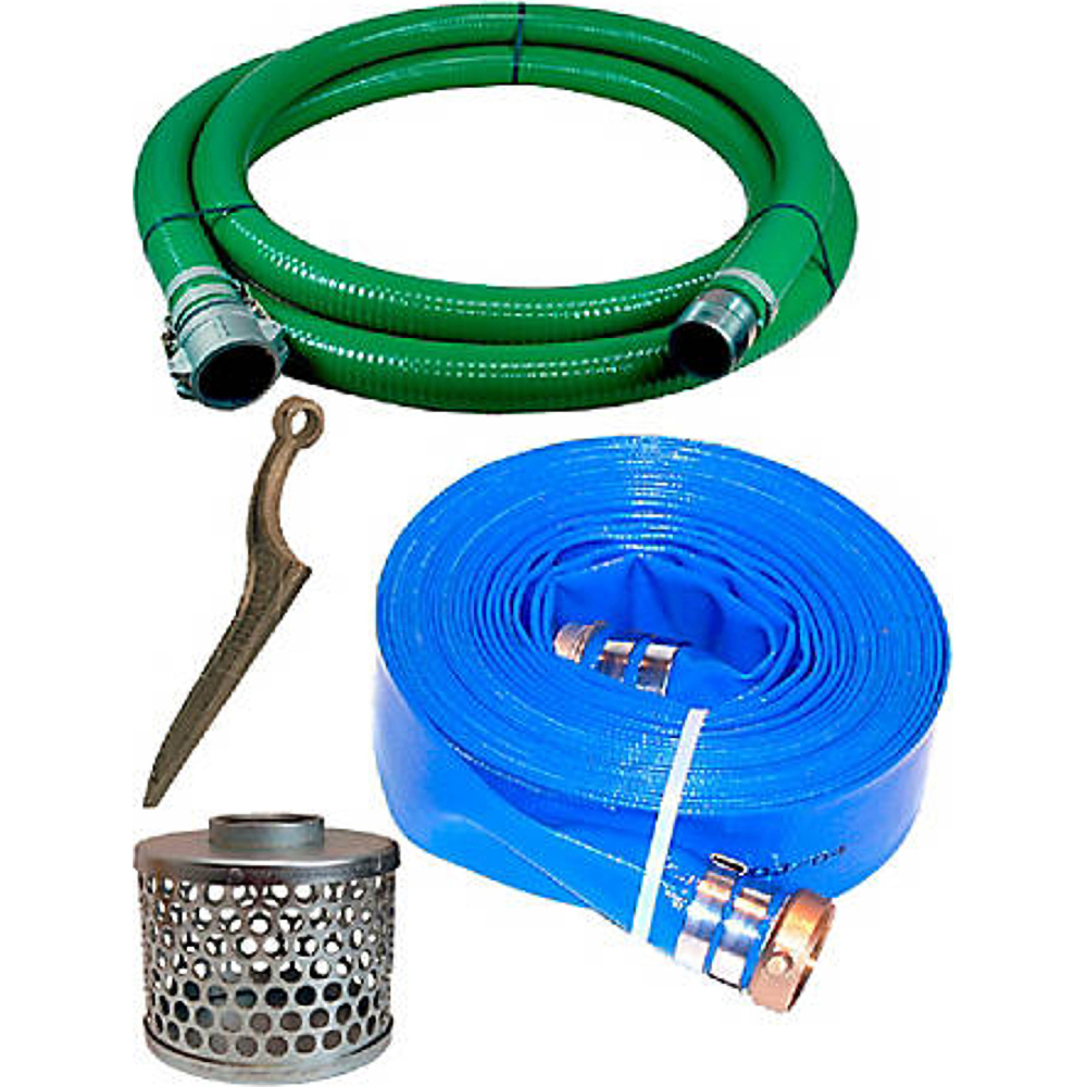 Echelon Supply and Service Liquid Suction & Discharge Hose: Inside Diameter (Inch): 2; Material: PVC - A007TSCHOSEKIT2