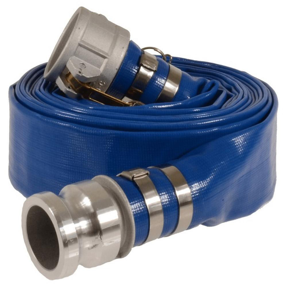 Echelon Supply and Service Water Suction & Discharge Hose: 3" ID, 50' Long, Polyvinylchloride - A008-0486-1650