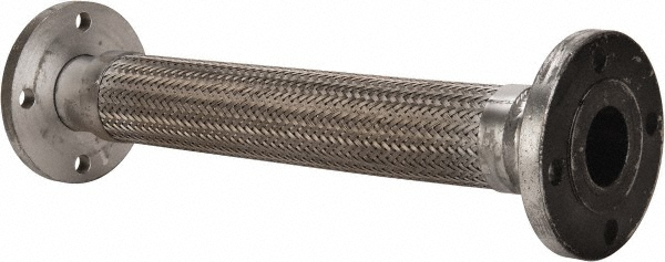 Made in USA 24" OAL, 2-1/2" ID, Flexible Metal Hose Assembly - 48423404
