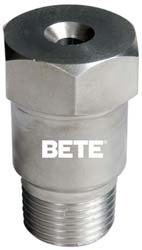 Bete Fog Nozzle Brass Maximum Free Passage Nozzle: 1/2" Pipe, 60 ° Spray Angle - 1/2MP187N@4