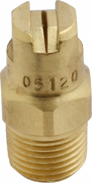 Bete Fog Nozzle Brass Maximum Free Passage Nozzle: 1/2" Pipe, 60 ° Spray Angle - 1/2MP187N@4