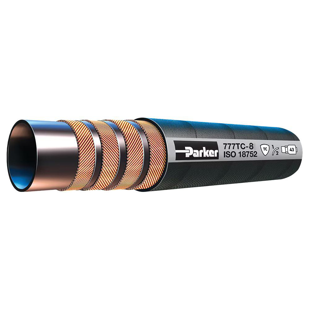 Parker Hydraulic Hose: 1/2, 50, 4000 - 777TC-8-BX