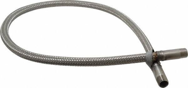 Made in USA 36" OAL, 1/2" ID, 1,160 Max psi, Flexible Metal Hose Assembly - 03318250