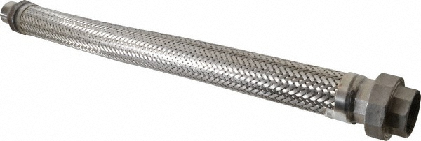 Made in USA 30" OAL, 1-1/2" ID, 410 Max psi, Flexible Metal Hose Assembly - 48426662