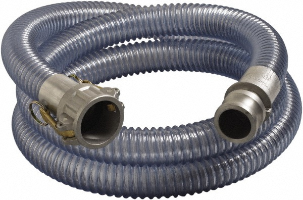 Continental ContiTech Food & Beverage Hose: 1" ID, 1.29" OD, 1' Long - NTX100