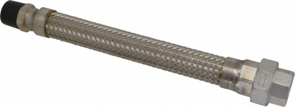 Made in USA 12" OAL, 3/4" ID, 725 Max psi, Flexible Metal Hose Assembly - 03318276