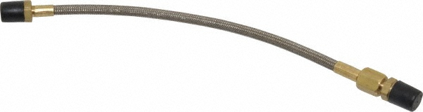 Made in USA 12" OAL, 1/4" ID, 3,000 Max psi, Flexible Metal Hose Assembly - 03319621