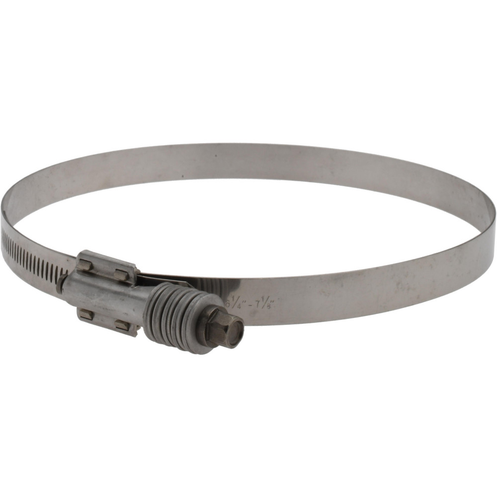 Value Collection Constant Torque Clamp: 6.25 to 7.125" Hose, 5/8" Wide, Stainless Steel - MS09D159181