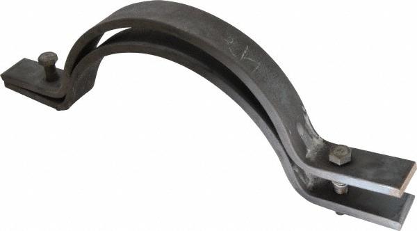 Empire Riser Clamp: 10" Pipe, 10-3/4" Tube, Carbon Steel, Black - 50B1000