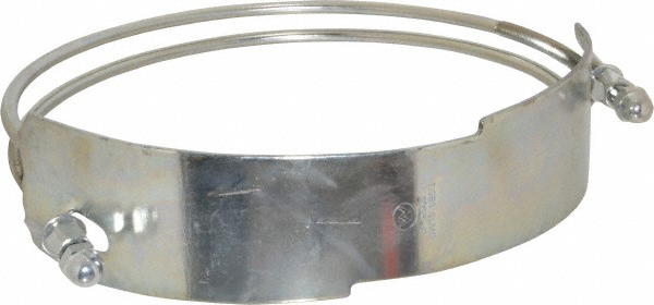 Kuriyama of America Single Bolt Clamp & Spiral Double Bolt Hose Clamp: 10" Hose, Plated Steel - SDBC-10