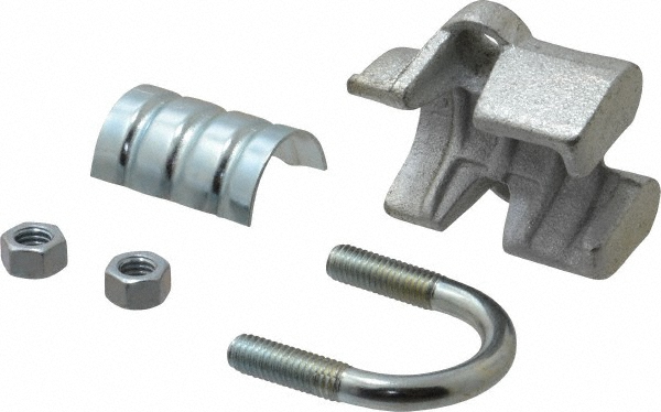Kuriyama of America Single Bolt Clamp & Spiral Double Bolt Hose Clamp: 10" Hose, Plated Steel - SDBC-10