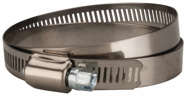 IDEAL TRIDON Worm Gear Clamp: SAE 104, 4-1/8 to 7" Dia, Stainless Steel Band - M632104106