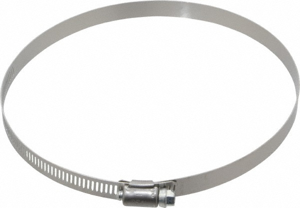 IDEAL TRIDON Worm Gear Clamp: SAE 104, 4-1/8 to 7" Dia, Stainless Steel Band - M632104106