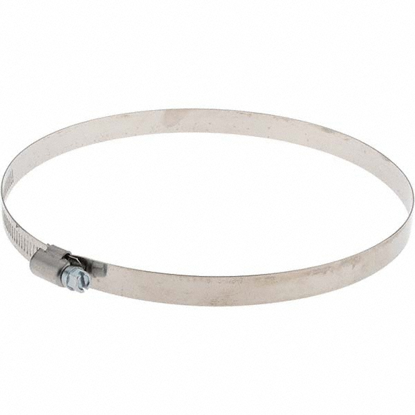 IDEAL TRIDON Worm Gear Clamp: SAE 104, 4-1/8 to 7" Dia, Stainless Steel Band - M632104106