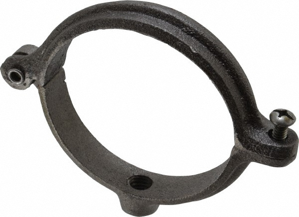 Empire Split Ring Hanger: 3" Pipe, 1/2" Rod, Malleable Iron, Electro-Galvanized Finish - 41HG0300