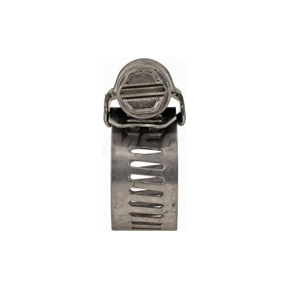 IDEAL TRIDON Worm Gear Clamp: SAE 6, 3/8 to 7/8" Dia, Stainless Steel Band - 620006706