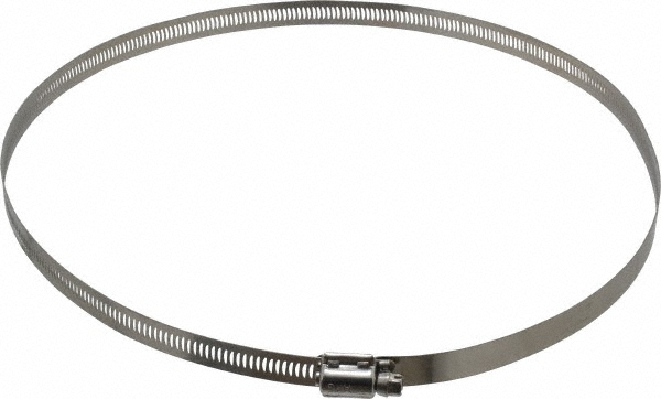 EVER-TITE® Coupling Products Worm Gear Clamp: SAE 152, 2-1/2 to 10" Dia, Stainless Steel Band - 3WGB152