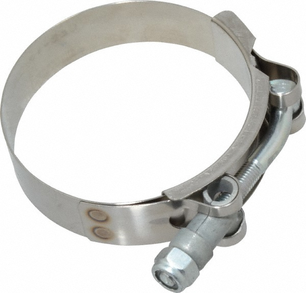 Campbell Fittings T-Bolt Band Clamp: 3/4" Wide, Stainless Steel - 30050-0675-051