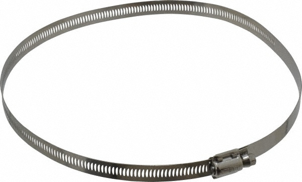 EVER-TITE® Coupling Products Worm Gear Clamp: SAE 128, 2-1/2 to 8-1/2" Dia, Stainless Steel Band - 3WGB128