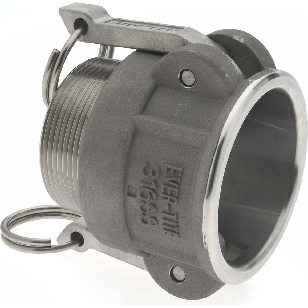 EVER-TITE® Coupling Products Worm Gear Clamp: SAE 128, 2-1/2 to 8-1/2" Dia, Stainless Steel Band - 3WGB128