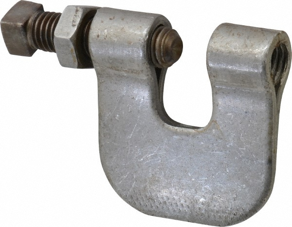 Anvil C-Clamp with Locknut Clamp: 3/4" Flange Thickness, 1/2" Rod - 0500009345