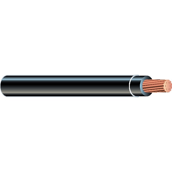 Southwire THHN, Building Wire, Copper, 10 AWG, 1C, Black, Stranded, 500 ft - 64470901