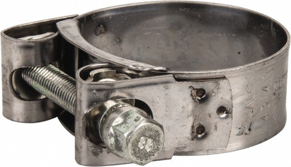 Mikalor T-Bolt Hose Clamp: 5.51 to 5.91" Hose, 1-3/32" Wide, Stainless Steel - 301328-6