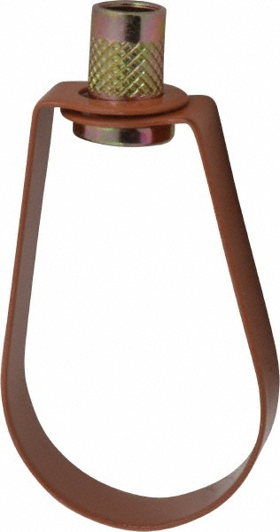 Empire Emlok Swivel Ring Hanger: 1-1/2" Pipe, 3/8" Rod, Carbon Steel, Copper-Plated - 310CTI0150