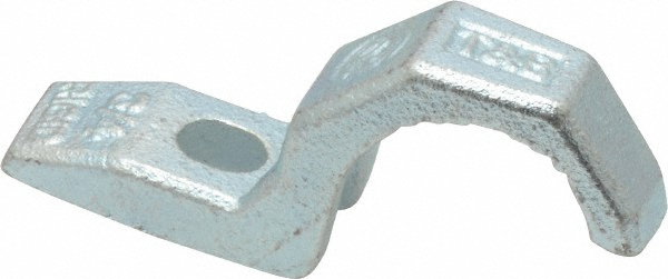 Thomas & Betts Pipe or Conduit Strap: 4" Pipe, Steel, Zinc Finish, 2 Mount Holes, Screw-On - HS910