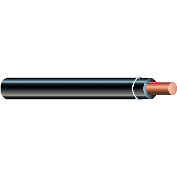 Southwire THHN; THWN, Building Wire, Copper, 14 AWG, 1C, Black, Solid, 25 ft - 11579085