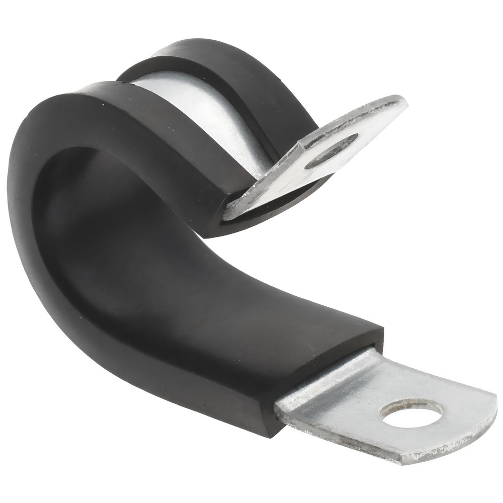 Made in USA Cushion Clamp: 5/8" Pipe, Stainless Steel, Red - STAR-SS-10HT