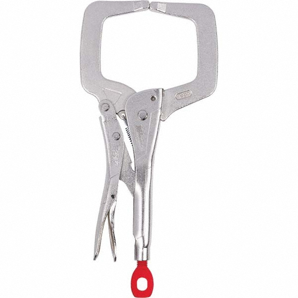 Empire C-Clamp with Locknut: 3/4" Flange Thickness, 3/8" Rod - 21LG0038