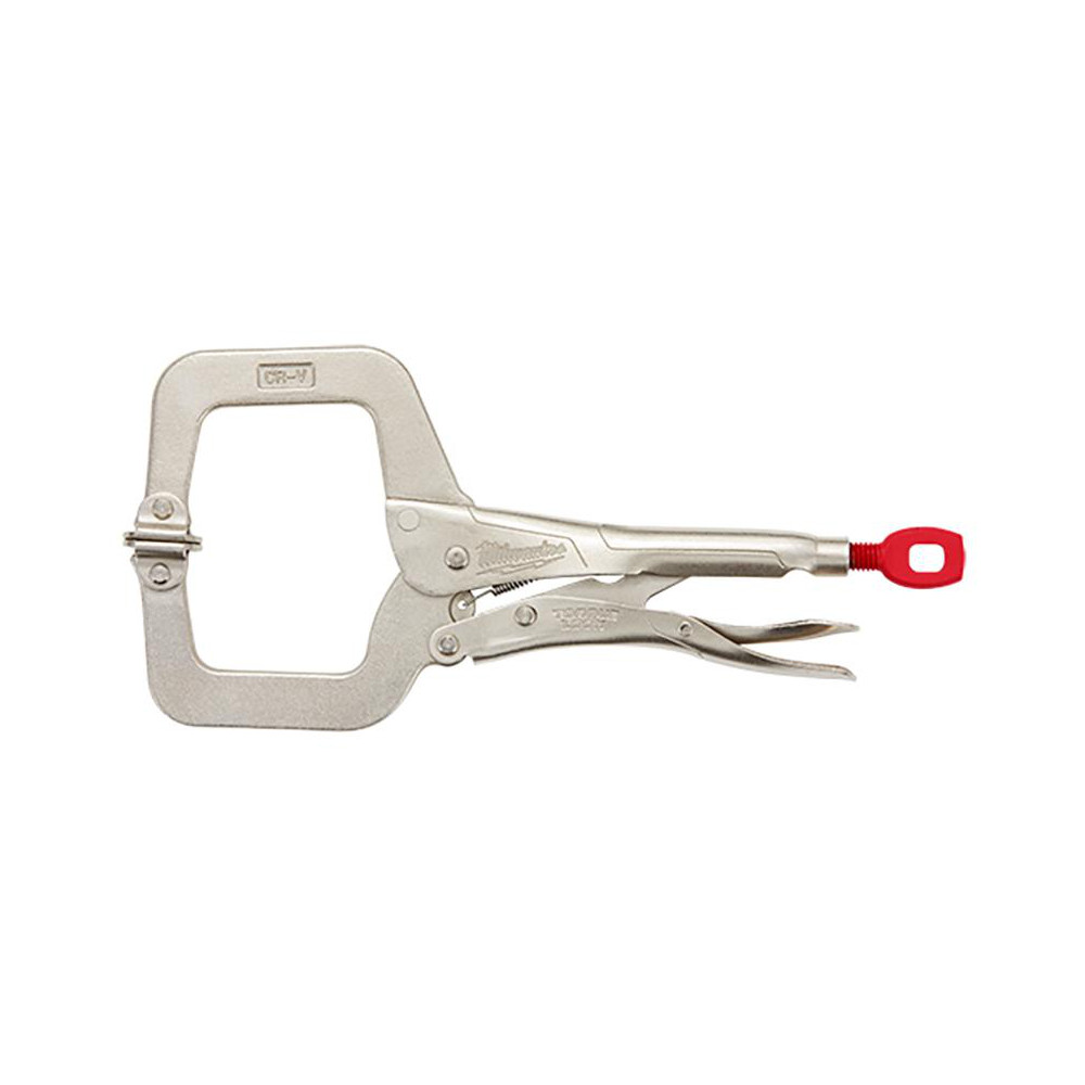 Empire C-Clamp with Locknut: 3/4" Flange Thickness, 3/8" Rod - 21LG0038