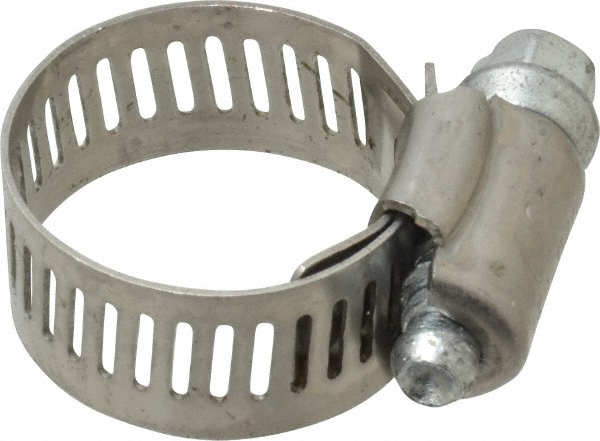 IDEAL TRIDON Band Clamp: Preformed Center Punch Type Clamps, 5/8" Wide, 0.025" Thick, Galvanized Steel - HBCP9