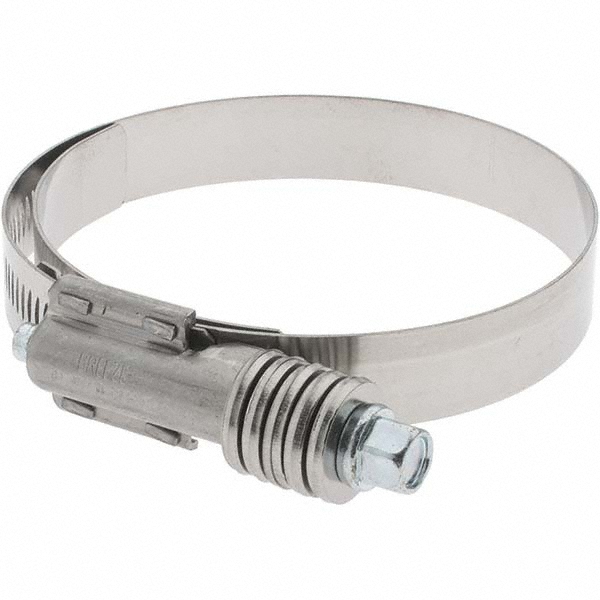 IDEAL TRIDON Worm Gear Clamp: SAE 812, 7-1/4 to 8-1/8" Dia, Stainless Steel Band - 6080051