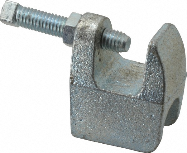 Empire Bottom Flange Mount with Extension Piece Clamp: 7" Flange Width, 3/8" Rod - 229B0038