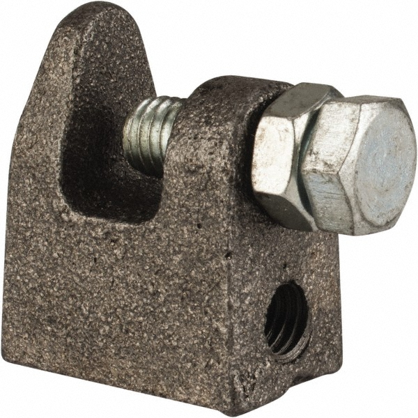 Empire Bottom Flange Mount with Extension Piece Clamp: 7" Flange Width, 3/8" Rod - 229B0038