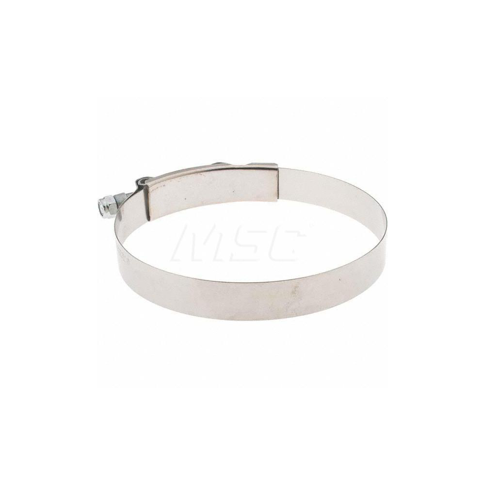 Made in USA T-Bolt Hose Clamp: 4.75 to 5.06" Hose, 3/4" Wide, Stainless Steel - B9222-0475 BW