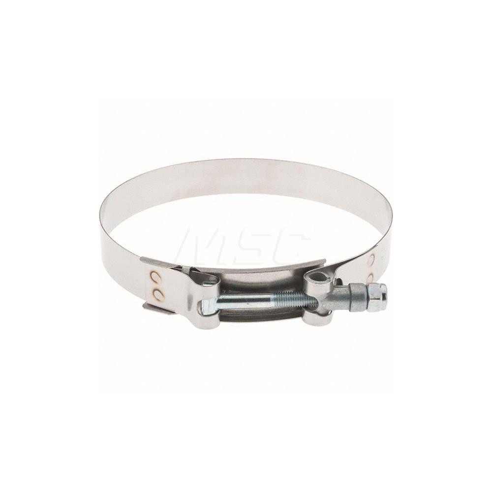 Made in USA T-Bolt Hose Clamp: 4.75 to 5.06" Hose, 3/4" Wide, Stainless Steel - B9222-0475 BW